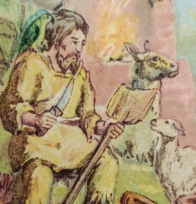 c.1908 Toblerone Swiss Chocolate Robinson Crusoe Hunter Camping Roasting Food
