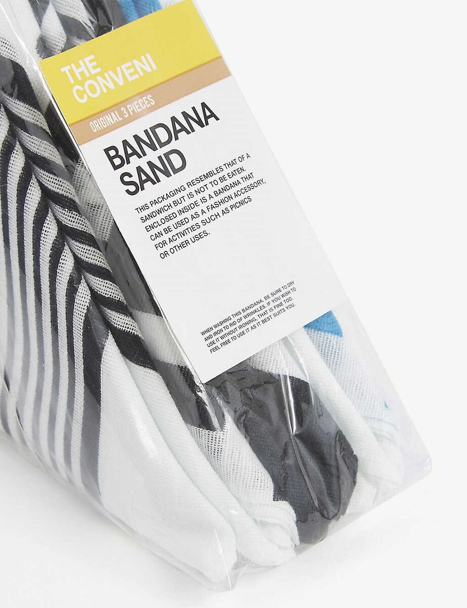 THE CONVENIDot-print cotton bandana, pack of three Fragment THE CONVENIDot-print cotton bandana, pack of three Fragment