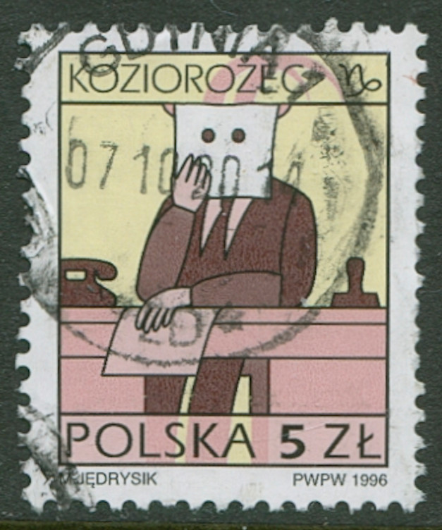 Poland Stamp Scott #3288 Signs of Zodiac Capricorn 1996
