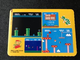 Super Mario Bros Famicom History Book Sealdass Sticker Japanese NINTENDO Rare