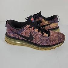 Nike Mens Flyknit Air Max Blue Concord Crimson 620469-012 Sneakers Shoes Sz 8.5
