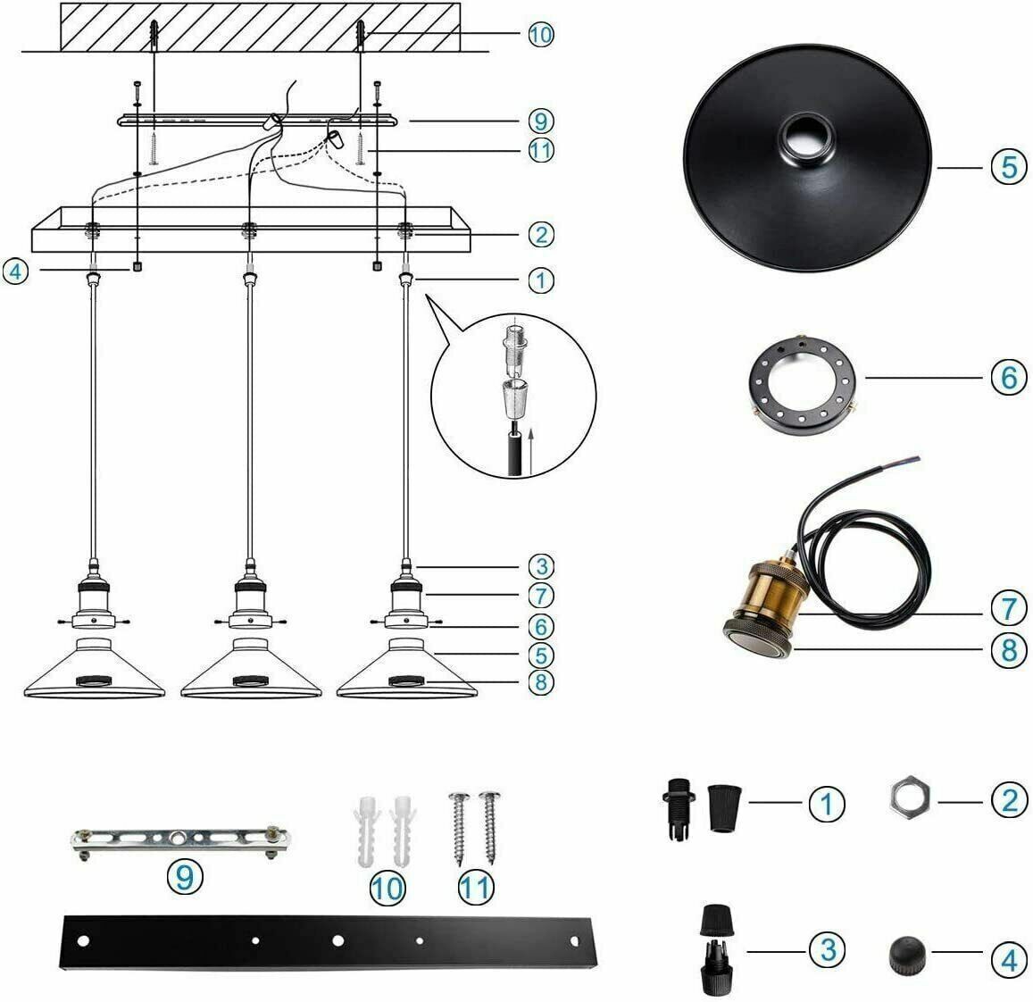 plug in pendent light