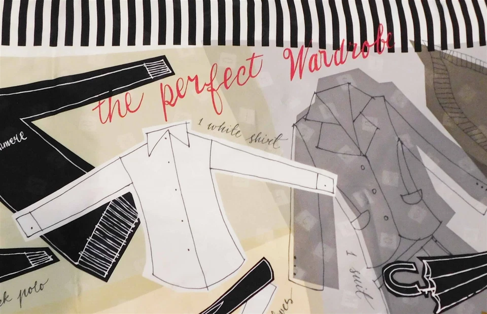 Moschino Larioseta El Armario Perfecto 100% Seda Bufanda 34 x 34 Foto 2 de 4