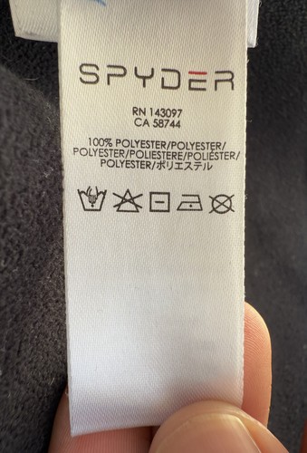 Spyder Girl's Endure Stryke Black & Pink Full Zip Mid Weight Fleece Jacket Sz M - Picture 6 of 9