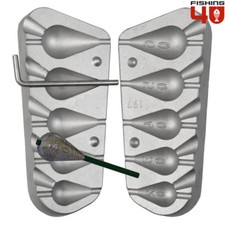 Pear In-Liner Fishing Sinker Mould 20-30-40-50-60g Mold Weights & Sinkers