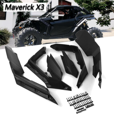 Front + Rear Fender Flares Extended For 2017-2024 Can-Am Maverick X3 Accessories