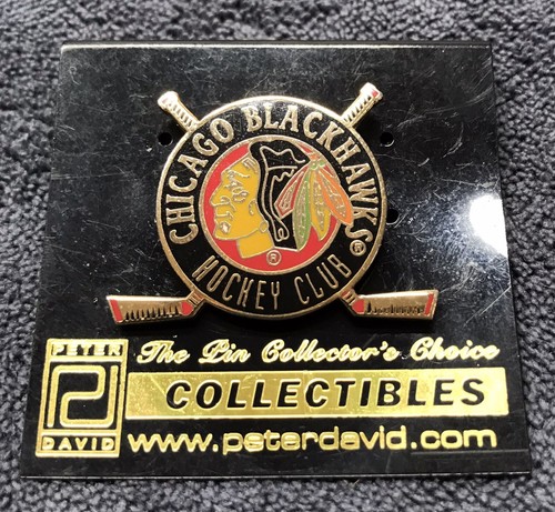 Vintage 1993 CHICAGO BLACKHAWKS HOCKEY CLUB NHL Pin - Peter David Collectibles - Picture 6 of 8