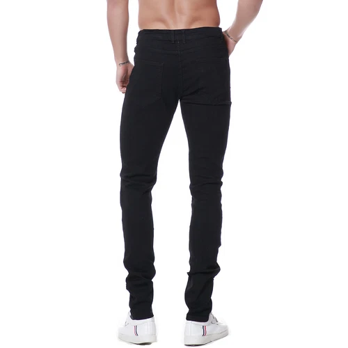 Herren Ripped Jeans Stretch Distressed Destroyed Tapered Leg Skinny Hose - Bild 4 von 51