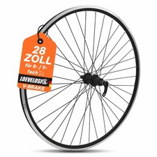 Rennrad Laufrad HR 28" Racing Schwarz für 8/9--fach Schaltung für Felgenbremse