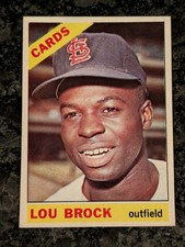 1966 Topps Lou Brock #125 Excellent Condition - See Photos 