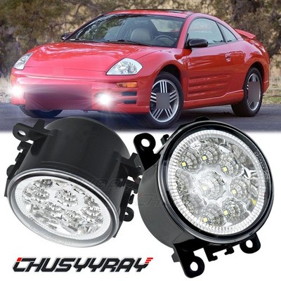 FOR 2006-12 Mitsubishi Eclipse Clear Lens Front Bumper Fog Lights Lamps