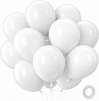 Luftballons Weiß 100 StüCk Latex 12 Zoll Helium Party Deko Geburtstag Hochzeit