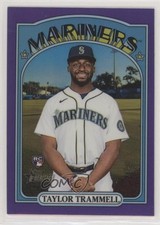 2021 Heritage High Number Hot Box Chrome Purple Refractor Taylor Trammell c4q