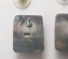 Vintage 1960-70s Mexican Modernist 925 Sterling Silver Onyx Pierced Earrings Exc — photo 9