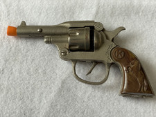 Vintage 1950's Cast Iron Kilgore "Six Shooter" toy gun, Rearing Stallion Handle