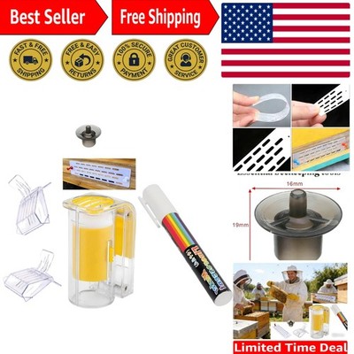 6pcs Queen Bee Catcher/Cage Set, 1x Queen Bee Marker,1x Marking Bottle, 1x Be...