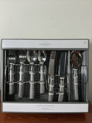 Threshold Stainless Steel SYDNEYFlatware Set 45 Piece