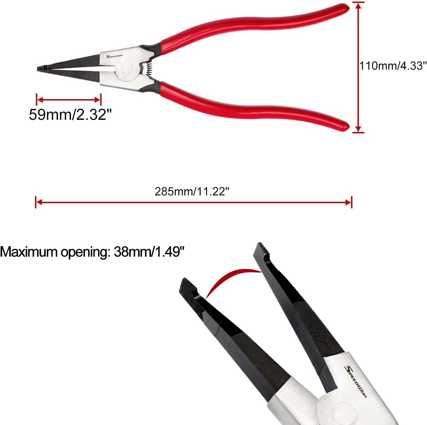 11 Inches Lock Ring Pliers Special Retaining Ring Pliers for Removing Installing
