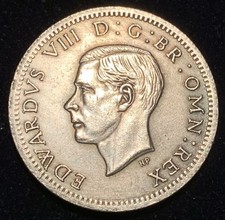 1937 King Edward VIII Historical Token 2SH Pattern