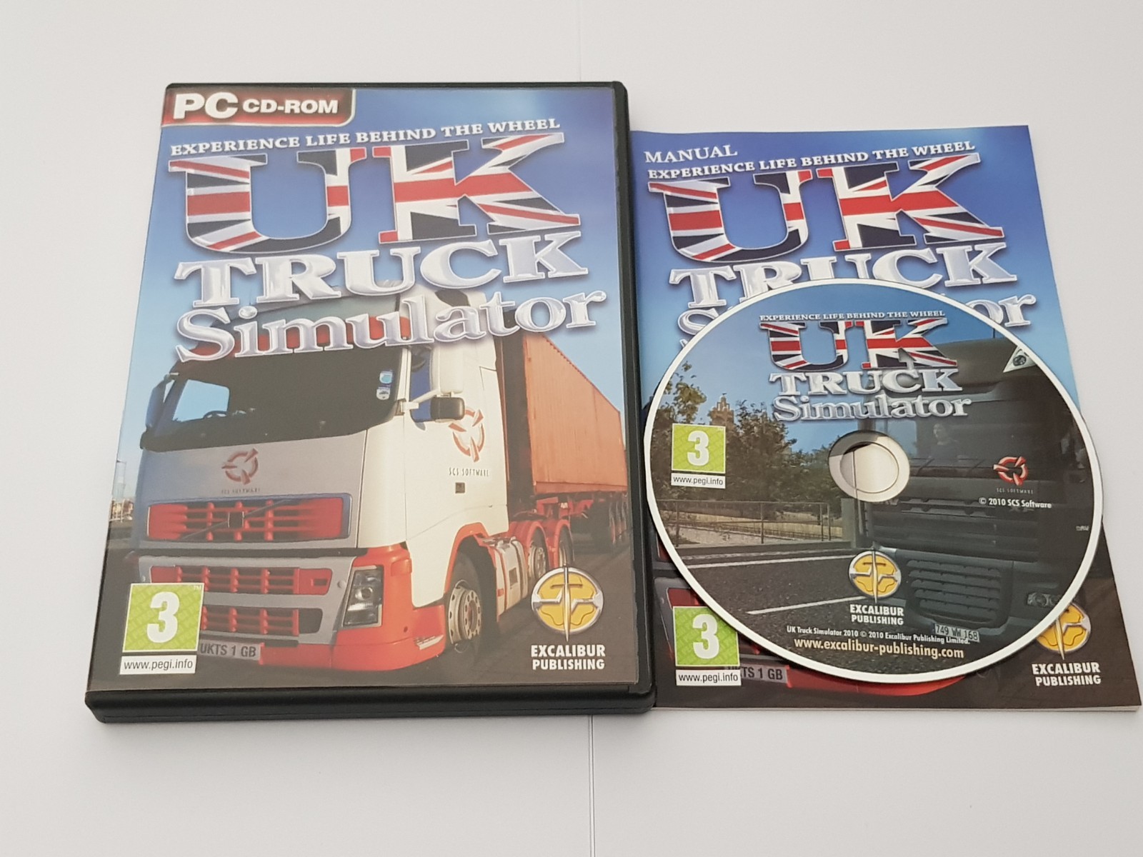 UK Truck Simulator PC CD ROM Game Simulation Trucks Heavy Goods 2010 Excalibur