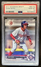 2017 Bowman Draft Juan Soto #BD-162 Nationals PSA 10 GEM MINT