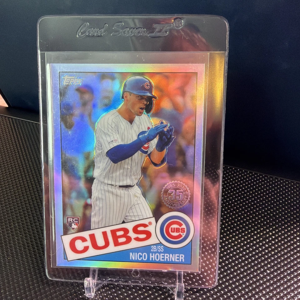 2020 Topps Chrome #85TC-12 Nico Hoerner 1985 Topps Baseball Chicago Cubs x 4 - Image 4 of 4