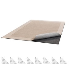 Uimoso 8x10ft Non-Slip Rug Pad Felt Cushion with Rubber Grip for Carpets