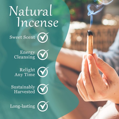 Palo Santo Sticks - Incense Sticks for Spiritual Cleansing, Stress Relief, Me... - Picture 4 of 7