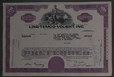 44 X Ling-Temco-Vought, Inc. 1960er div. Nennwerte preferred shares
