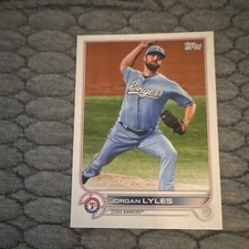 Topps 2022 Series 2 Jordan Lyles #376 Texas Rangers MLB Base Set Baseball Card