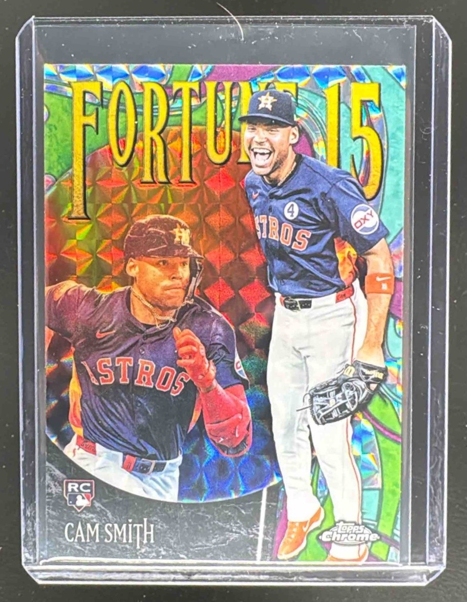 Cam Smith 2025 Topps Chrome Update #F15-25 Geometric Refractor Fortune 15 RC
