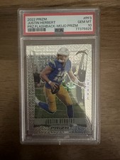2022 Panini Prizm Justin Herbert Flashback Mojo Prizm /25 #PF-3 PSA 10