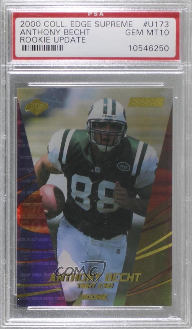 2000 Collector's Edge Supreme Rookie Foil Update Anthony Becht #U173 RC 0l2