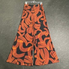 JOSEPH RIBKOFF Brushstroke Print Wide Leg Pants Women's Size US 8