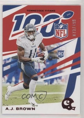 2019 Panini Chronicles NFL 100 Red 73/199 AJ Brown #99 Rookie RC 1u6