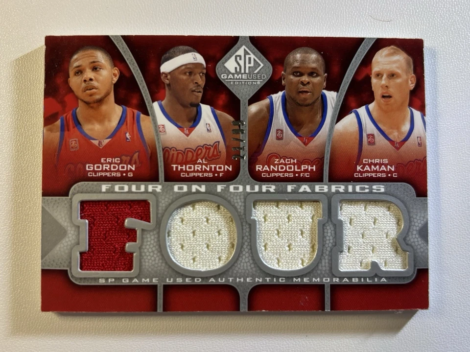 Cortapelos y reyes de baloncesto SP 2009-10 cuatro en cuatro telas/99 Randolph Thorton Foto 2 de 2