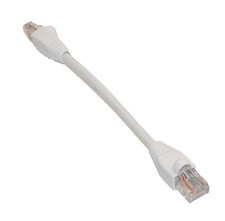 6inch Cat6 Ethernet RJ45 Patch Cable Stranded Snagless Booted WHITE
