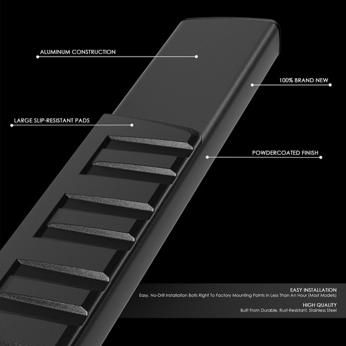 6" OE Style Step Nerf Bar Running Boards for Silverado Sierra Standard Cab 07-19 - Picture 2 of 9
