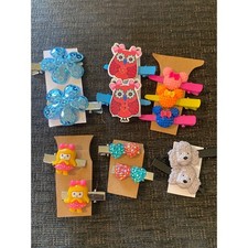 Unbranded Hair Clip Set Girls Multicolor New Whimsical Animal Heart Flower 13pc