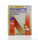 Nicorette Nicotine Gum 2MG Fruit Chill Flavor 160Pcs  EXP 8/2028+  Free Shipping