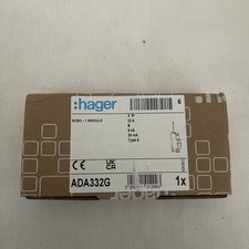 Hager Compact ADA332G B 32Amp Single Pole RCBO 6kA 30mA Type A Circuit Breaker