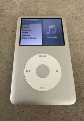 Apple iPod Classic 6th Generation 120gb Silver Grade C -read
