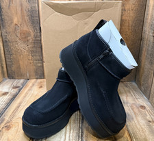 UGG CITYFUNC ULTRA MINI WOMENS SIZE 6.5 BLACK SUEDE PLATFORM BOOTS NEW BOX