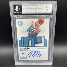 2019-20 Panini Encased PJ Washington Jr Platinum 1/1 RPA Rookie Patch Auto BGS 9