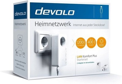 devolo Starter Kit LAN Comfort Plus 1200 Mbit/s 2x Powerline Adapter (8106)