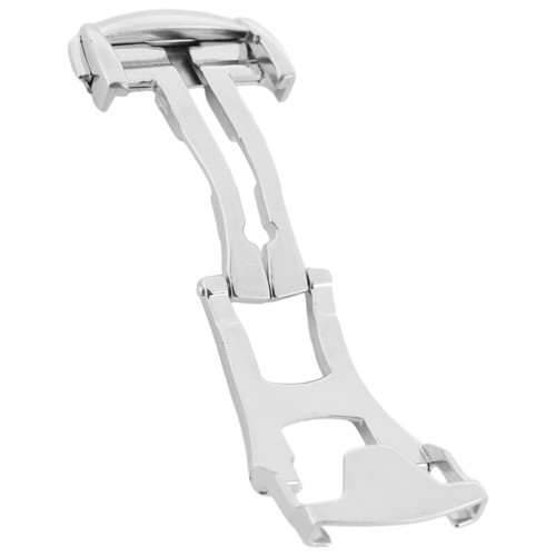 Bracelet De Montre En Silicone Blanc Avec Boucle Déployante - Modèle Stripes - Tailles 18, 20, 22, 24 Mm - Unisexe