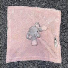 Blankets and Beyond Elephant Pink Gray Security Lovey Plush Girl Plush Baby