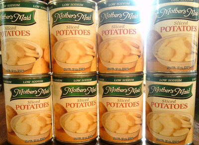 LOT OF assorted 19 (Low Sodium) Sliced Potatoes, 15oz *PLEASE READ DESCRIPTION*