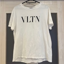 VALENTINO T Shirt White Size S White Valentino Logo Top  Print S Short Sleeve