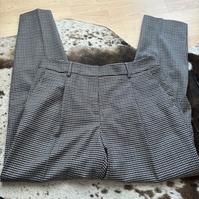 MAX MARA WEEKEND Wool Houndstooth Pant Trousers Size 12